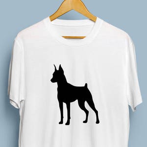 Miniature Pinscher - Digital Download, Miniature Pinscher Art, Dog Silhouette, Miniature Pinscher SVG, DXF