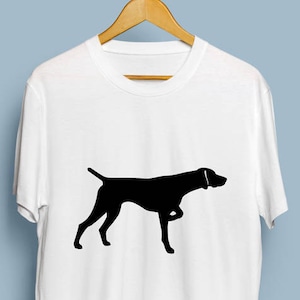 German Shorthaired Pointer (Docked Tail) - Digital Download, German Shorthaired Pointer Art, Dog Silhouette, GSP SVG, DXF