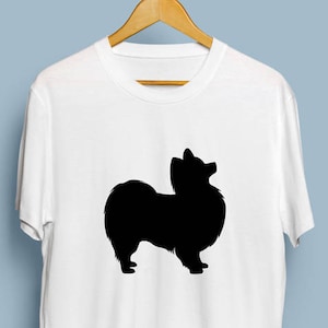Papillon - digitale Download, Papillon kunst, hond silhouet, Papillon SVG, DXF