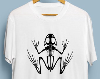 Frog Skeleton - Digital Download, Frog Art, Halloween Frog Skeleton SVG, DXF
