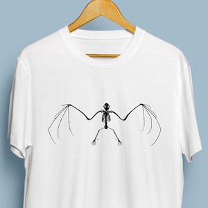 Bat Skeleton - Digital Download, Bat Art, Halloween Bat Skeleton SVG, DXF