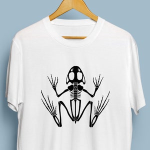 Frog Skeleton - Digital Download, Frog Art, Halloween Frog Skeleton SVG, DXF