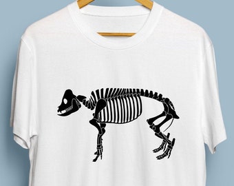 Pig Skeleton - Digital Download, Pig Art, Halloween Pig Skeleton SVG, DXF