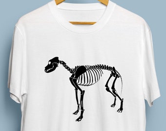 Hund Skelett - digitaler Download, Hund Kunst, Halloween Hund Skelett SVG, DXF