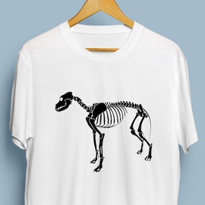 Dog Skeleton - Digital Download, Dog Art, Halloween Dog Skeleton SVG, DXF