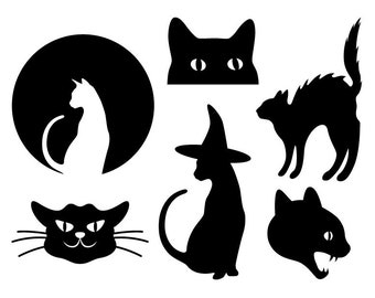 Download Halloween Cat Svg Etsy