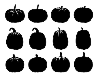 Halloween Pumpkins SVG DXF Pack - Digital Download, Halloween Pumpkin Designs, Pumpkins SVG