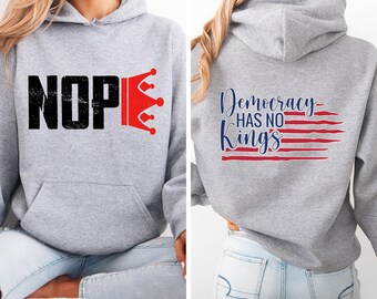 Anti Trump Shirt, Democracy has no kings shirt, upside down American flag sweatshirt, anti maga shirt, Liberal tshirt, democrat Hoodies