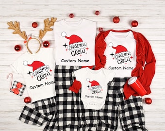 Christmas Crew Santa Shirt, Custom Xmas Season Shirt, Family Matching Sweater, Funny Xmas Season Shirt, Santa Season Shirt