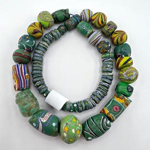 Antique Venetian Trade Beads: Millefiori & Feather Beads for Jewelry Making