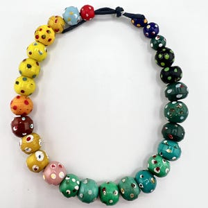 Venetian Skunk Beads, African Trade Beads, Vintage Jewelry Supplies, Collectible Venetian Beads #310