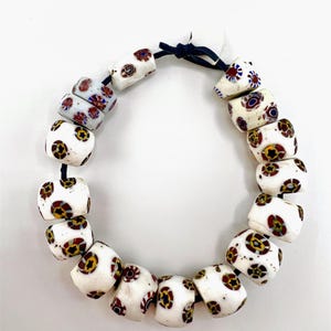 Antique Venetian Millefiori Trade Beads |  African Trade Beads | Vintage Mosaic Millefiori Beads for Jewelry Making  #017-A