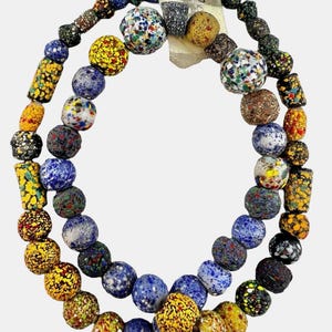 End of the day beads, Venetian Vintage Trade Beads, Glass Beads, African trade beads #106