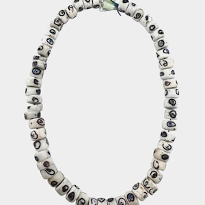 Rare white Venetian Eye Beads, African trade beads, Historical Collectible Venetian Beads #320