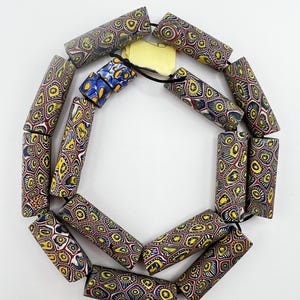 Venetian Antique Millefiori Trade Beads | Authentic Historical Glass Jewelry Supplies | Unique Venetian Collectible Beads for Crafts  #068
