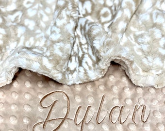 animal print baby blanket