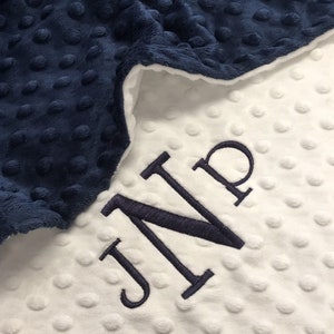 Personalized Baby Gift, Custom Baby Blanket, Personalized Baby Blanket, Baby Blue Minky Baby Blanket, Baby Shower Gift