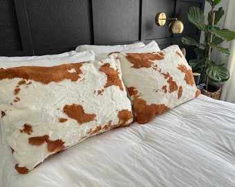 Ginger Calf Minky Pillowcases, Ultra Soft Pillowcase, Minky Pillow Case