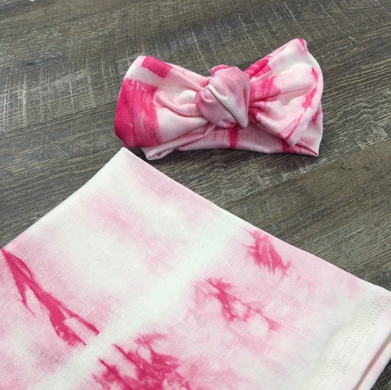 tie dye swaddle