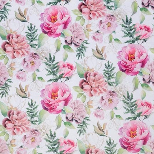 Personalized Baby Blanket, Rite of Springs Floral and you Choose Minky back color, Spring Flower Blanket, Newborn gift, Baby Shower Gift