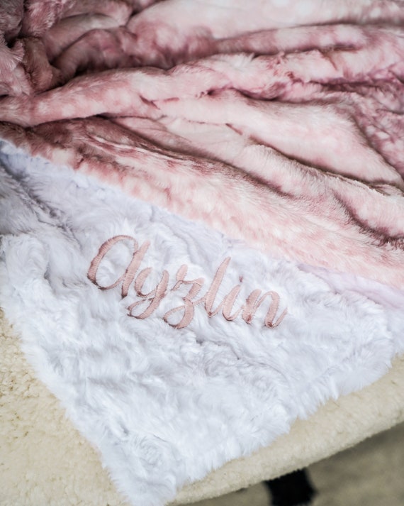 Rosewater Fawn and You Choose Minky Back Newborn Baby Blanket Personalized Baby Blanket Baby Shower Gift Woodland Baby Blanket Etsy Canada