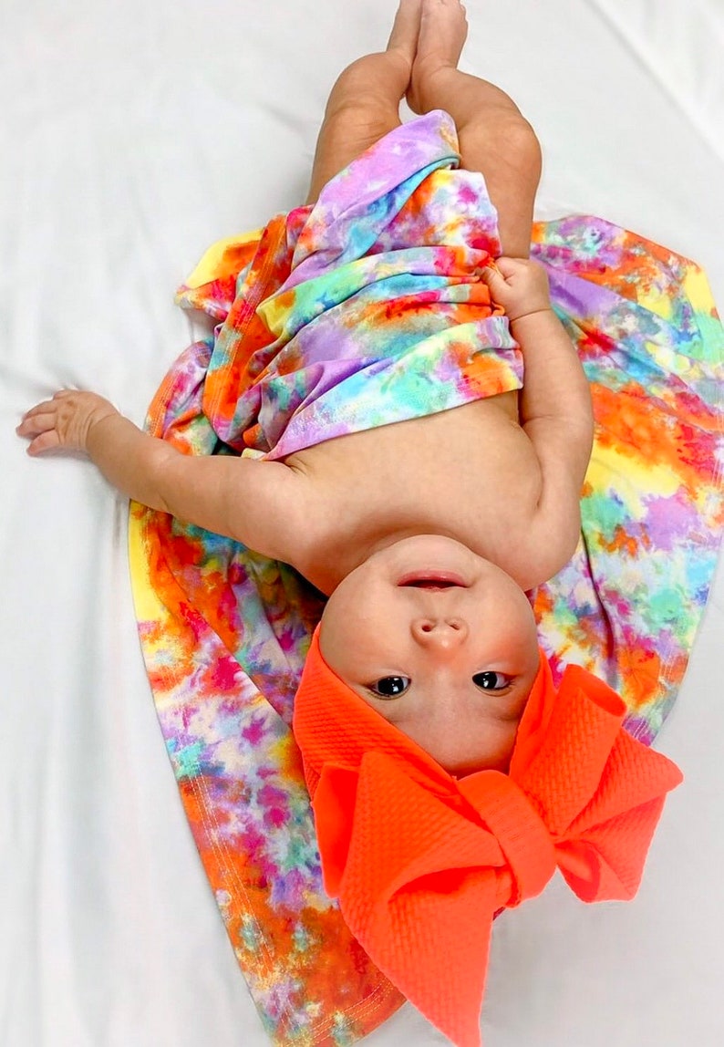 rainbow swaddle set