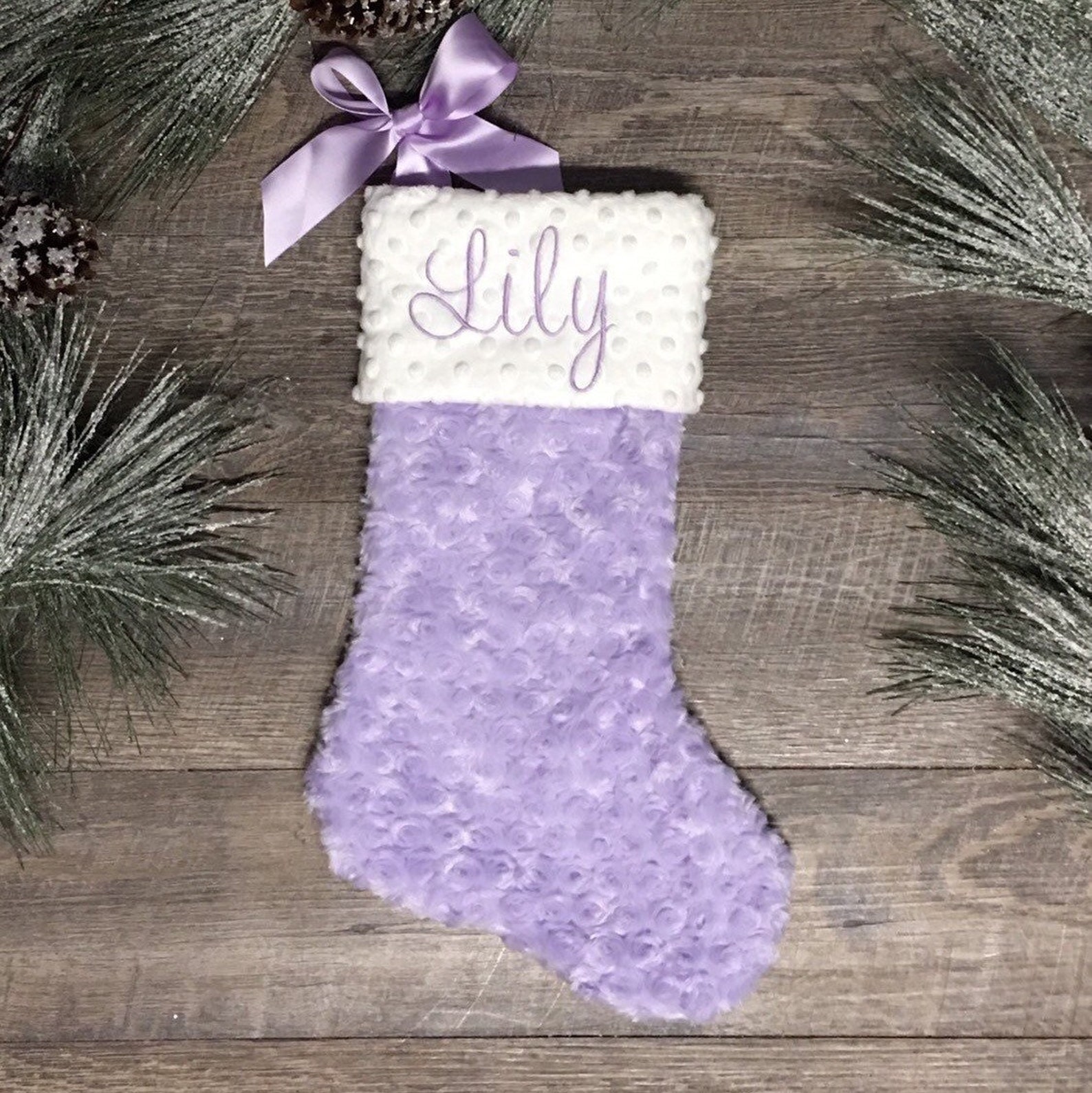 Personalized Christmas Stocking Baby's Girls First Etsy