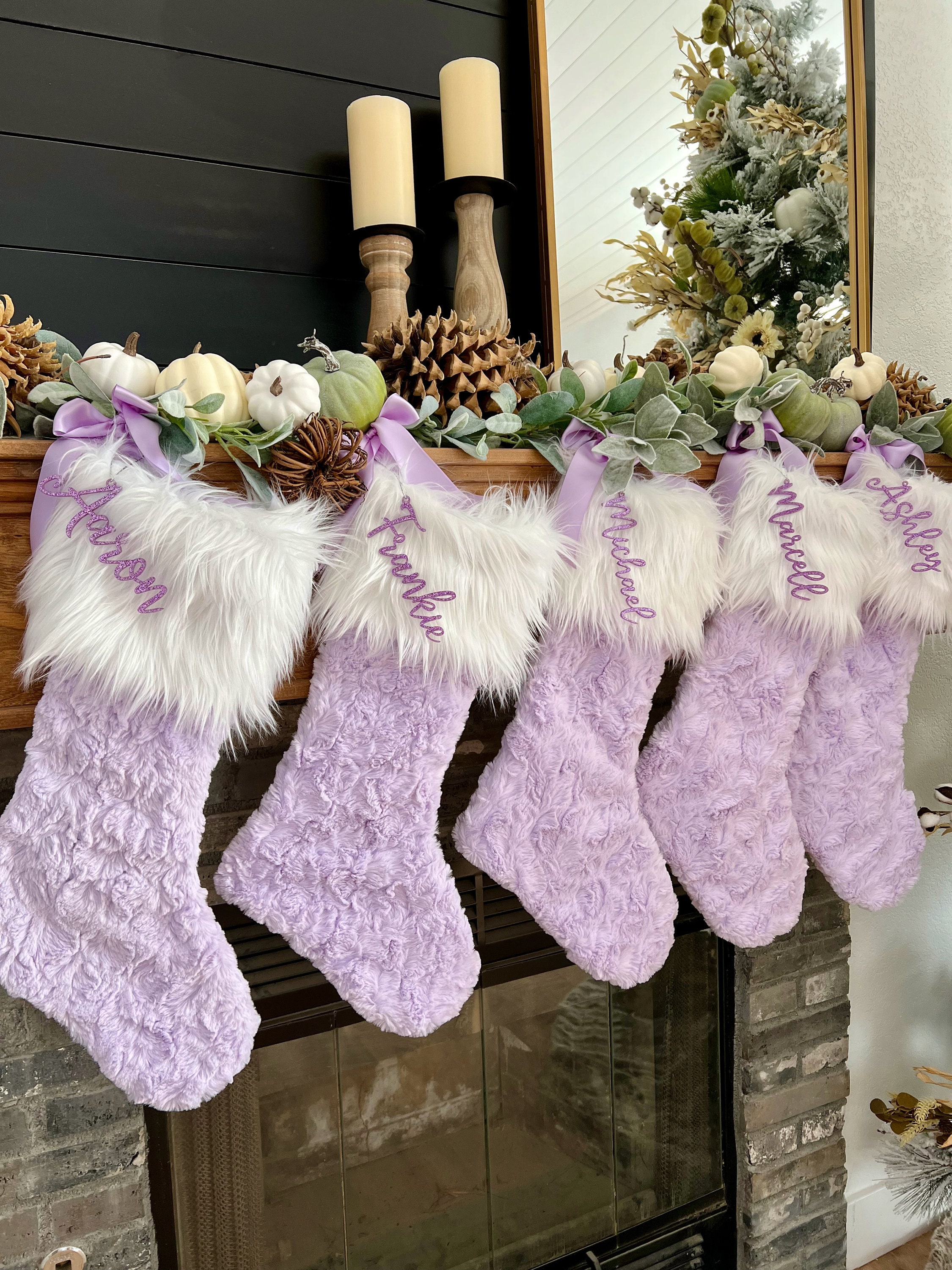 Lavender christmas stocking Clearance