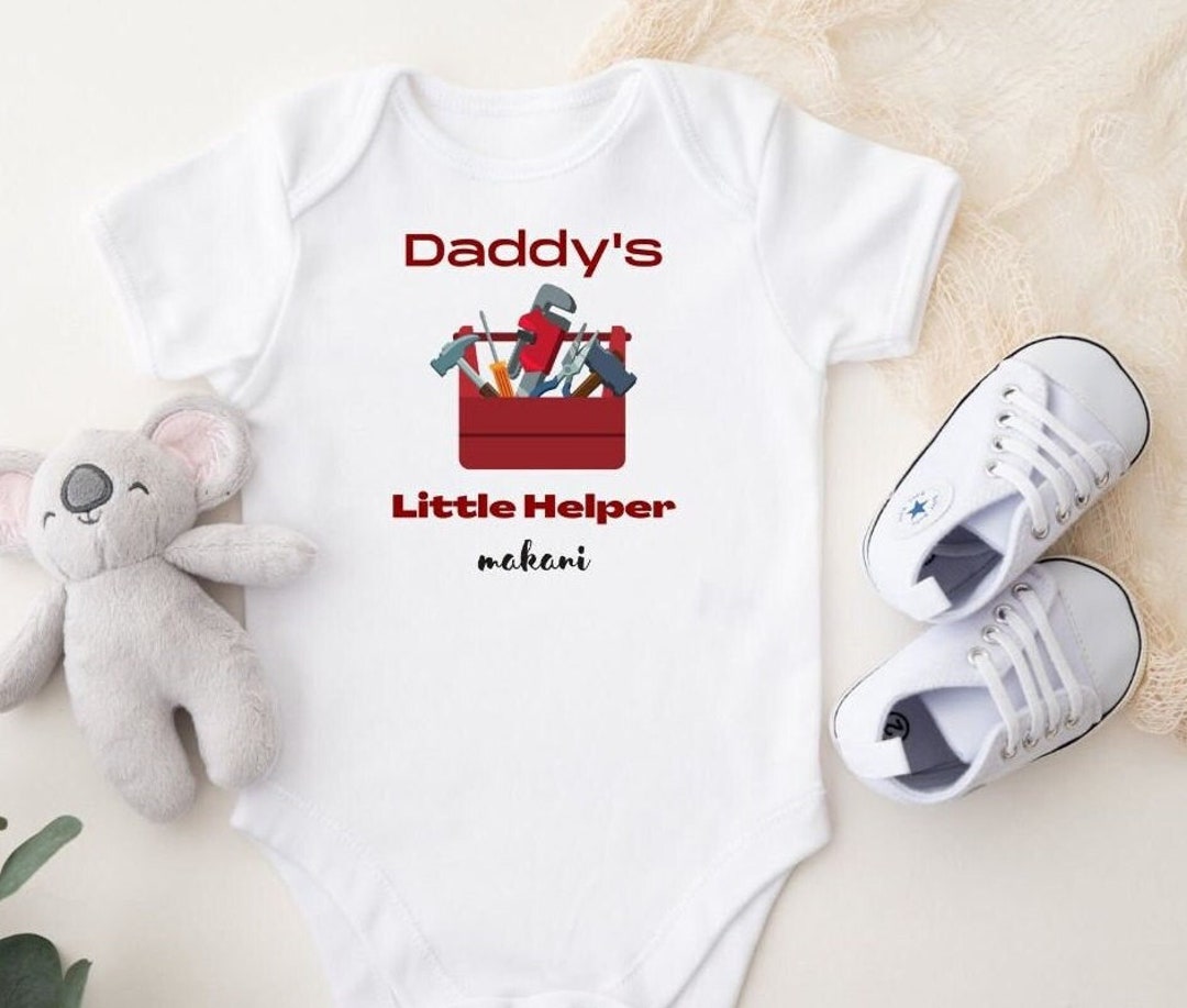 Daddy's Little Helper Onesie Baby Tools Onesie Tool Bag Etsy