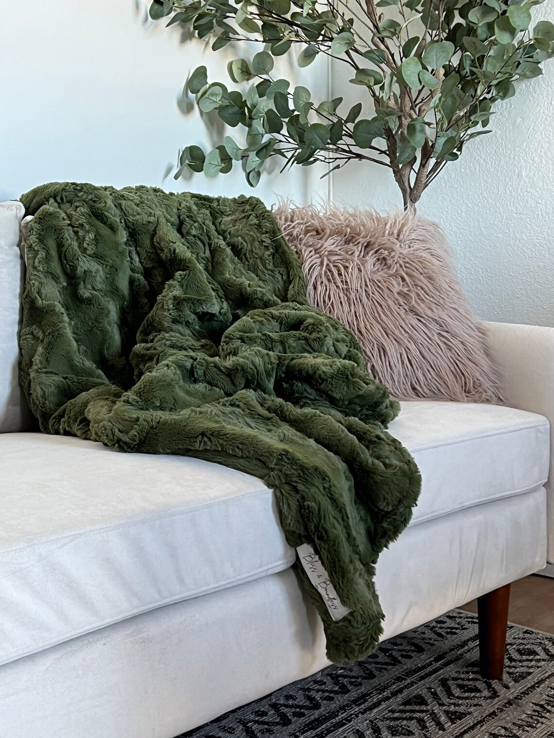 Moss Green Adult Blanket Adult Gift Adult Blanket Etsy