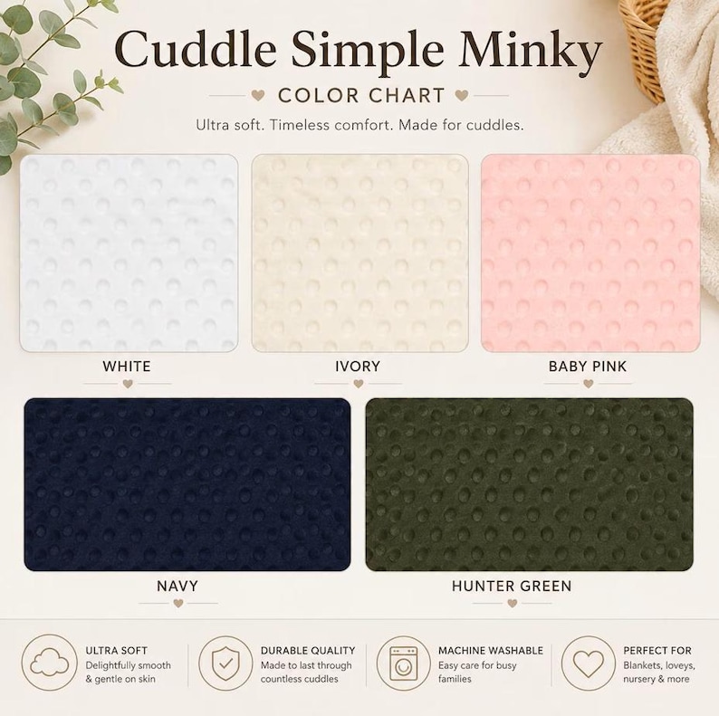 Personalized Baby Blanket, Wildrose Lynx Minky, Newborn Gift zdjęcie 4