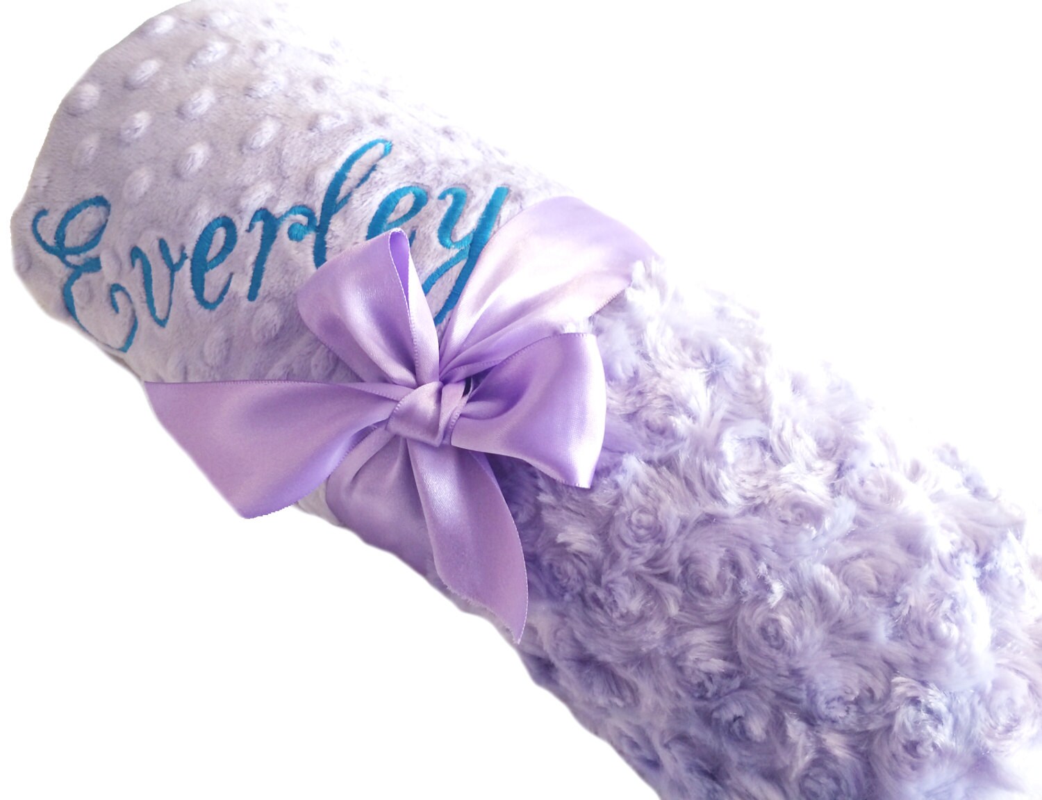 Personalized Baby Blanket Lavender Swirl Minky with Lavender Etsy