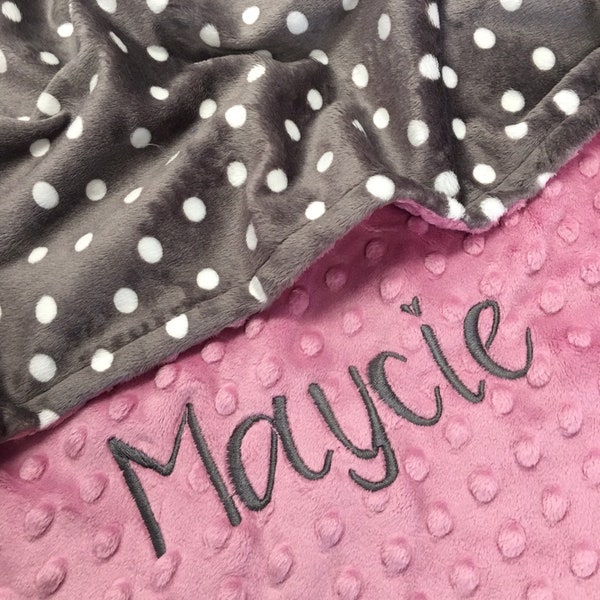 Polka Dot Baby Blankets Etsy