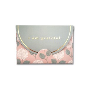 Hydrangeas I Am Grateful 6 Pk Gift Card Envelopes, Gift Card Holders, Florals, Gold Foil