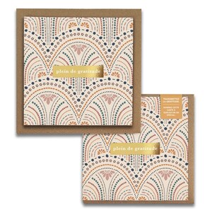 Plein de gratitude, So Delicate Cartes de Gratitude,  French Greeting Cards, Blank Thank You, Everyday, Wellness