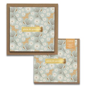 Plein de gratitude, Bees Cartes de Gratitude,  French Greeting Cards, Blank Thank You, Everyday, Wellness