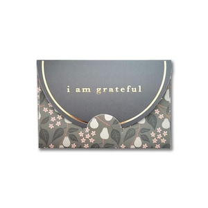 Pears I Am Grateful 6 Pk Gift Card Envelopes, Gift Card Holders, Fruit, Florals, Gold Foil