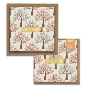 Plein de gratitude, Walk in the Park Trees Cartes de Gratitude,  French Greeting Cards, Blank Thank You, Everyday, Wellness