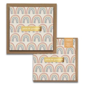 Plein de gratitude, Happy Rainbows Cartes de Gratitude,  French Greeting Cards, Blank Thank You, Everyday, Wellness