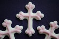 Cross Cupcake Toppers- Royal Icing- Baptism- Cake Decorations (12)