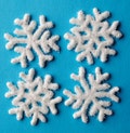 Snowflake Decorations- Dessert Toppers- Royal Icing- Made with Sugar and Sparkles (12)