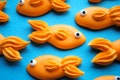 Royal Icing Goldfish Topper- Royal Icing Transfer- Handmade Edible Sugar Decorations (12)