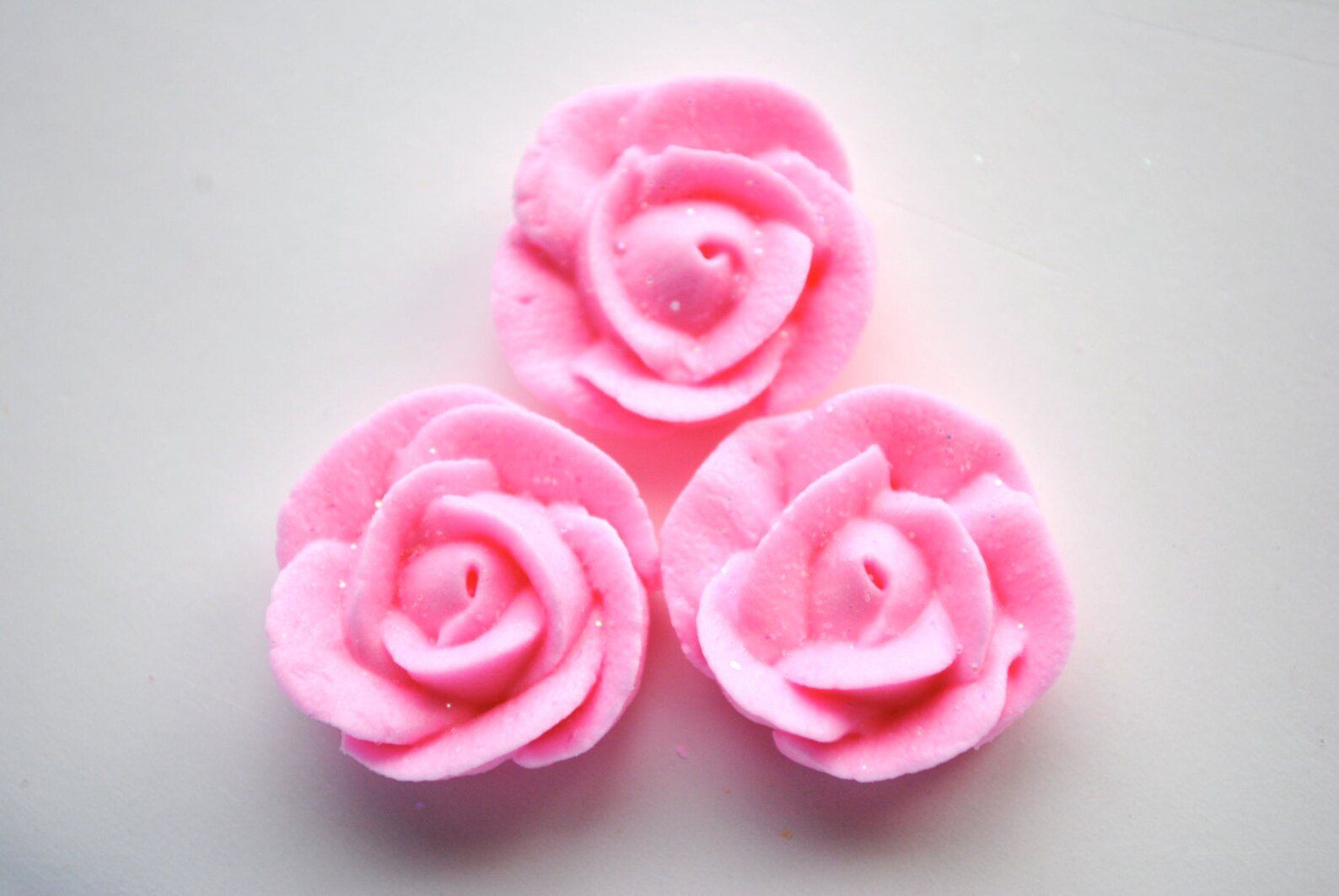 Royal Icing Roses Pink 3/4 12 Etsy