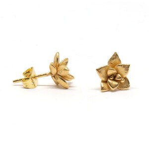 floral succulent stud earrings