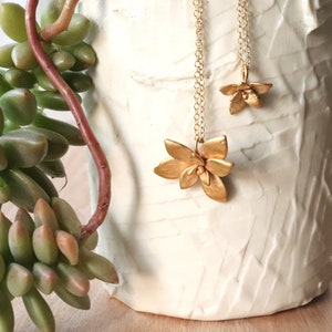 large floral succulent necklace