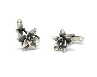 cufflinks succulent blooms, groom wedding, queer wedding, bridal suit