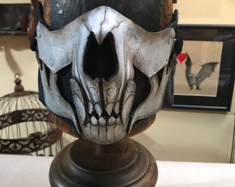 Leather Wolf Skull Mask
