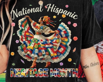 Mexikanische Tänzerin (PNG): Design zum Hispanic Heritage Month (Digitaler Download)