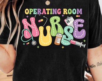 Enfermeira de Sala de Operações PNG: Design Médico em Tons Pastel para Sublimação (Download Instantâneo)