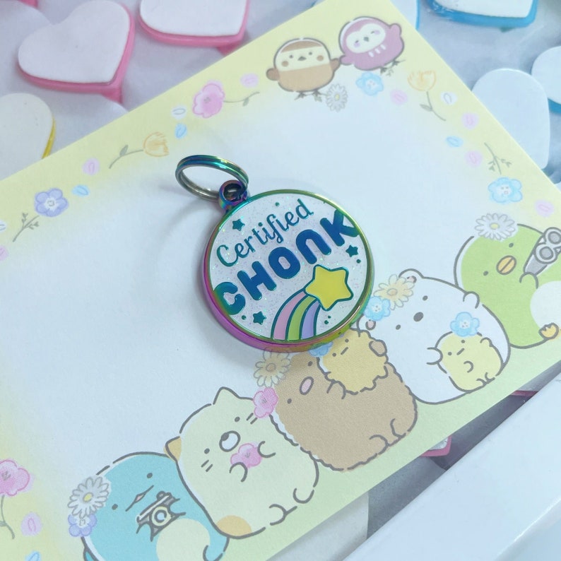 Heckin' Chonky Enamel Pet Tag Series Certified Chonk